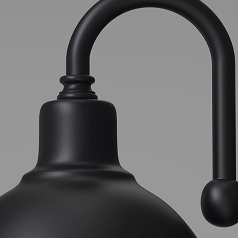 Schwarz 1 leichte Leuchten leichte industrielle Eisenzierpanzer Wandlampe für den Freien im Freien