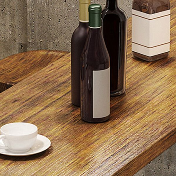 Brown Bar Stool and Table Set Industrial 1/2/4/7 Pieces Table and Stool Set