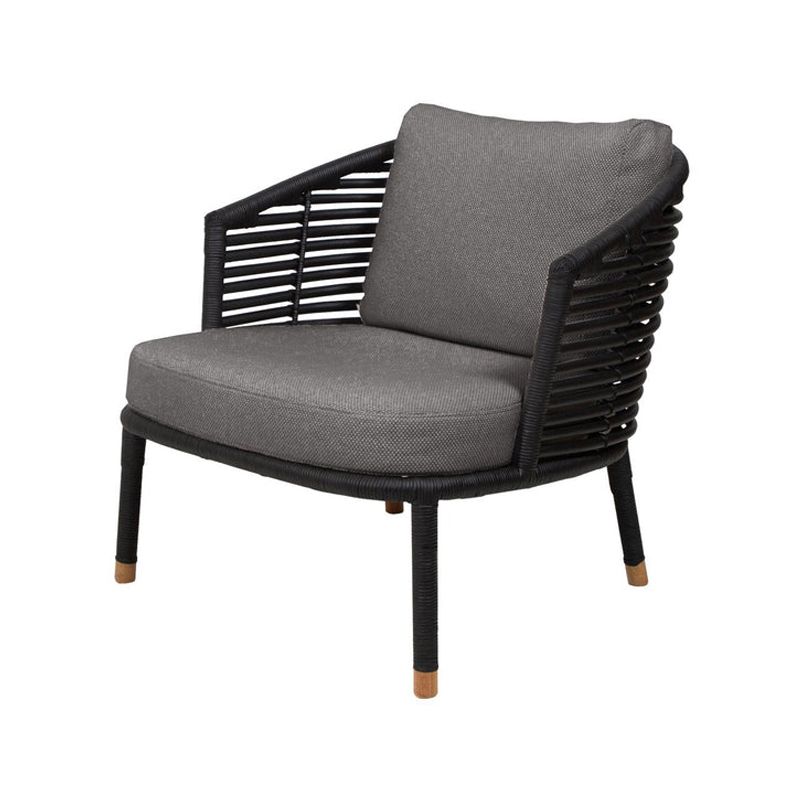 Metal Rattan Patio Sofa Tropical Style Outdoor Simple Sofa Outdoor Patio Sofa
