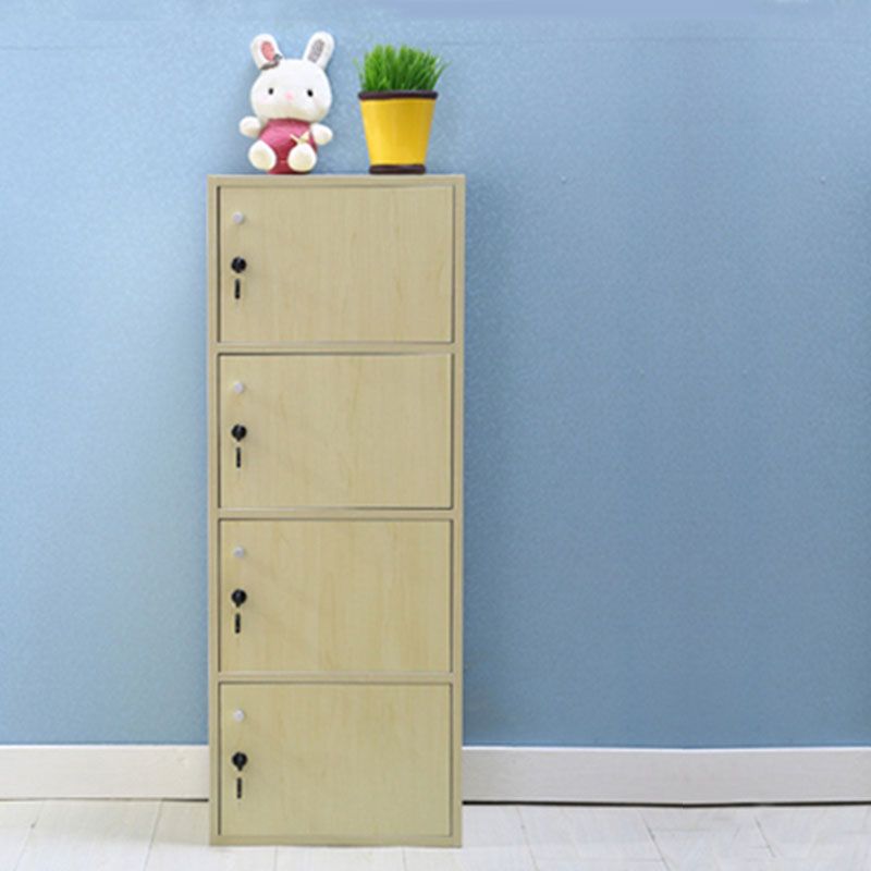 Matte Finish Non-Hanging Cabinet Modern Wood Storage Cabinet with Hinged Doors