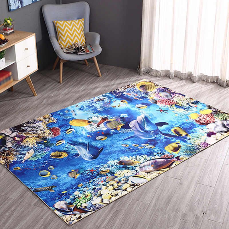 Purple Modern Carpet Polyester Windmill Carpet Washable Carpet for Living Room