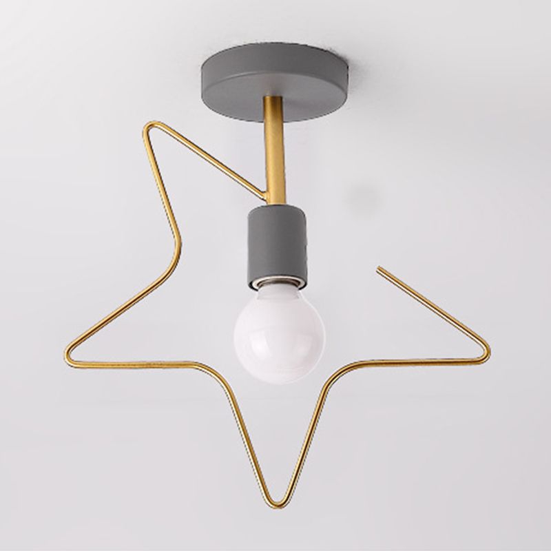 Creative Ceiling Lamp Contemporary Metal Flush Mount Light Fixture