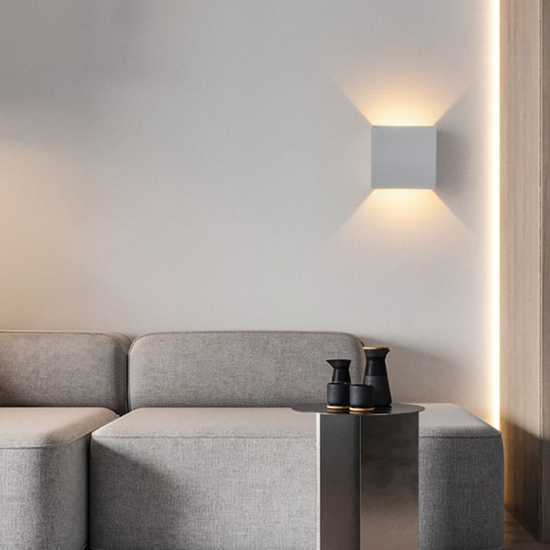 Metal Square Wall Light Sconce Simplicity Wall Mounted Lamp for Bedroom