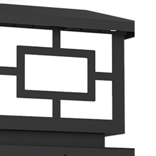 Modern LED Pillar Light Minimalist Solar Lighting Fixture for Garden