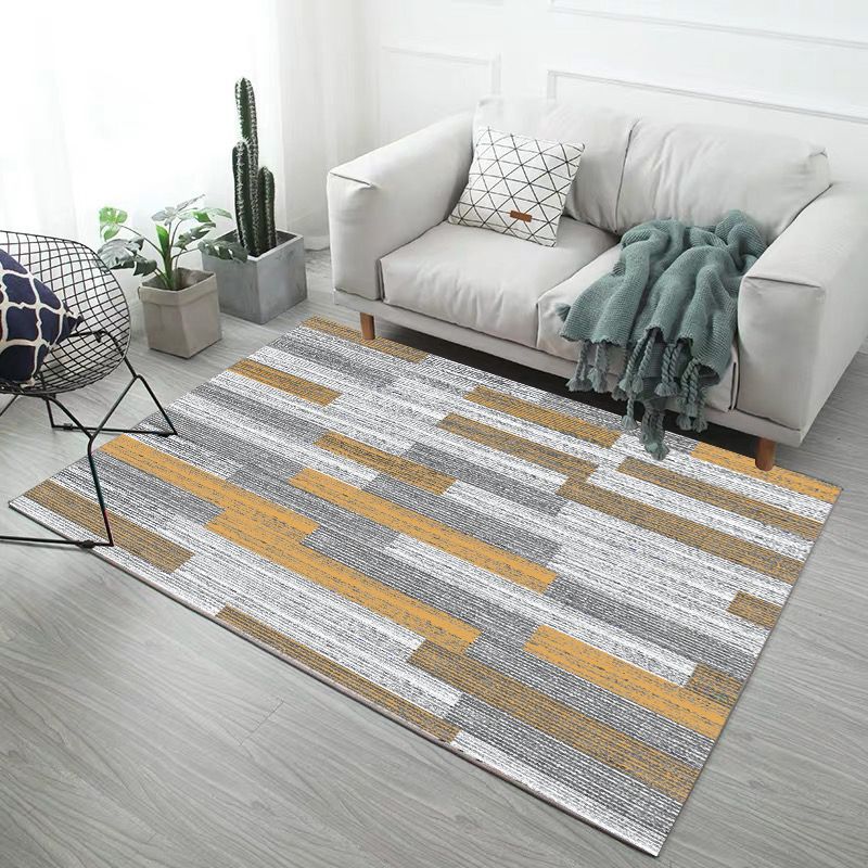 Minimalistischer, moderner Teppich für den Innenbereich, mehrfarbiger geometrischer Teppich, rutschfester, schmutzabweisender, maschinenwaschbarer Teppich für die Heimdekoration