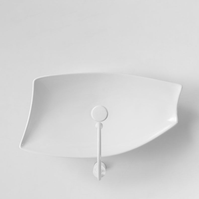 Modern Bathroom Sink Porcelain Specialty Vessel Bathroom Sink with Pop-Up Drain