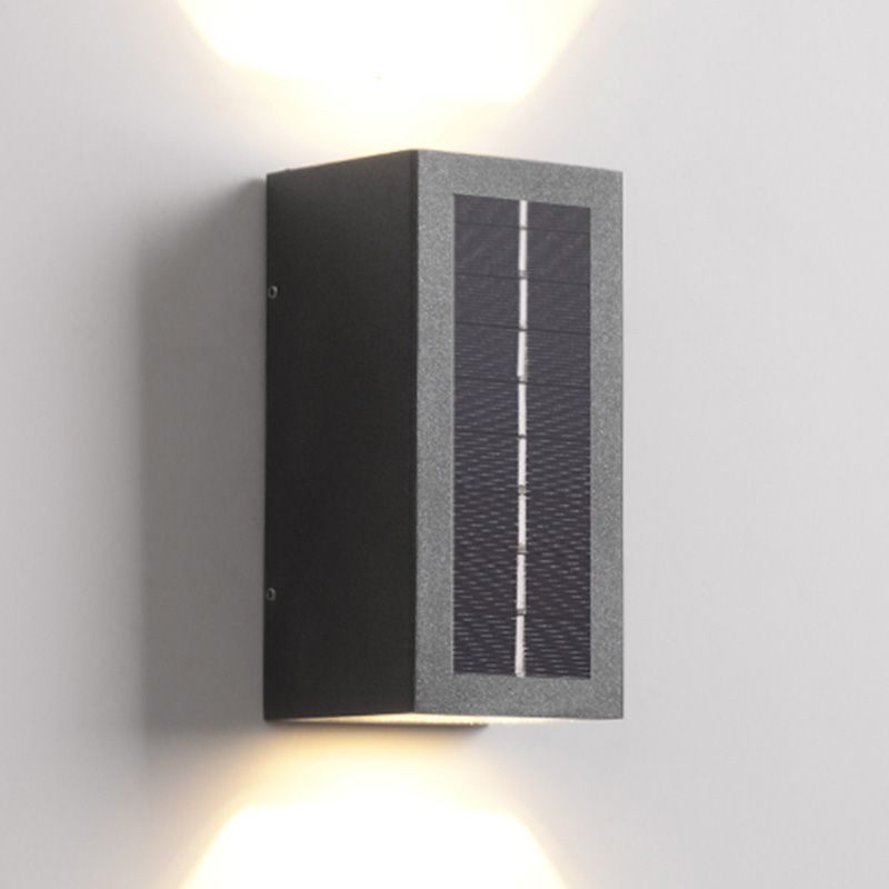 Contemporary Metal Rectangular Wall Sconce Led Wall-washer Light for Outdoor