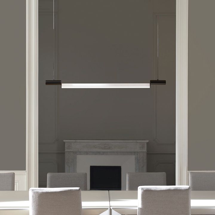 Style moderne pendentif linéaire acrylique 1 luminaire léger de l'île