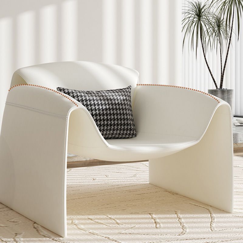 37.4" Wide Faux Leather Armchair Arms Included Chair for Living Room