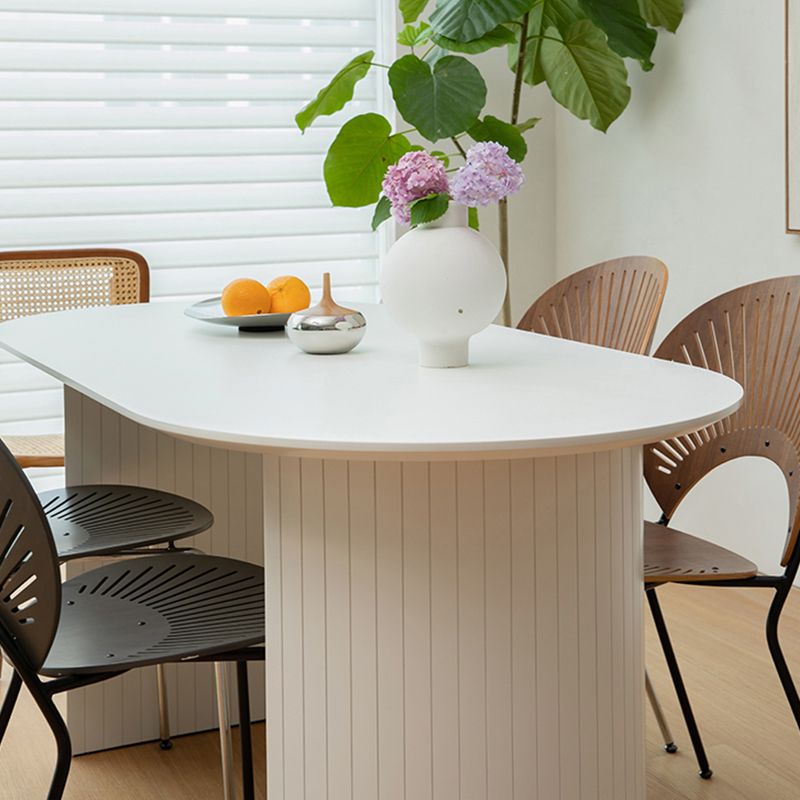 Mesa de comedor ovalado de madera de pino mesa ovalada de madera para comedor para comedor