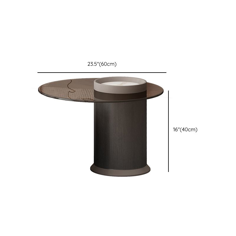 Slate Coffee Table Frame 2 Piece Nesting Tables with Storage Drawer