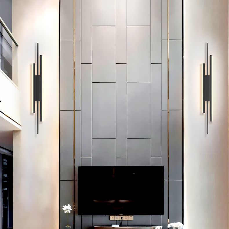 Nueva lámpara de montaje de pared acrílica moderna de 1 luces apliques de pared lineal para sala de estar