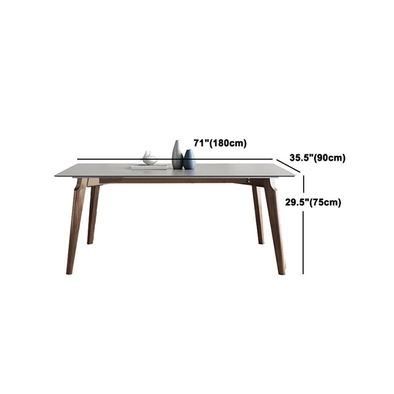 Modern Dining Room Set 1/4/5/6 Pcs Solid Wood Frame Dining Table and Chairs