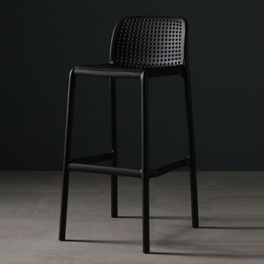 Modern Bar-stool Plastic Counter Bar Stool for Kitchen Bar with Plastic Legs