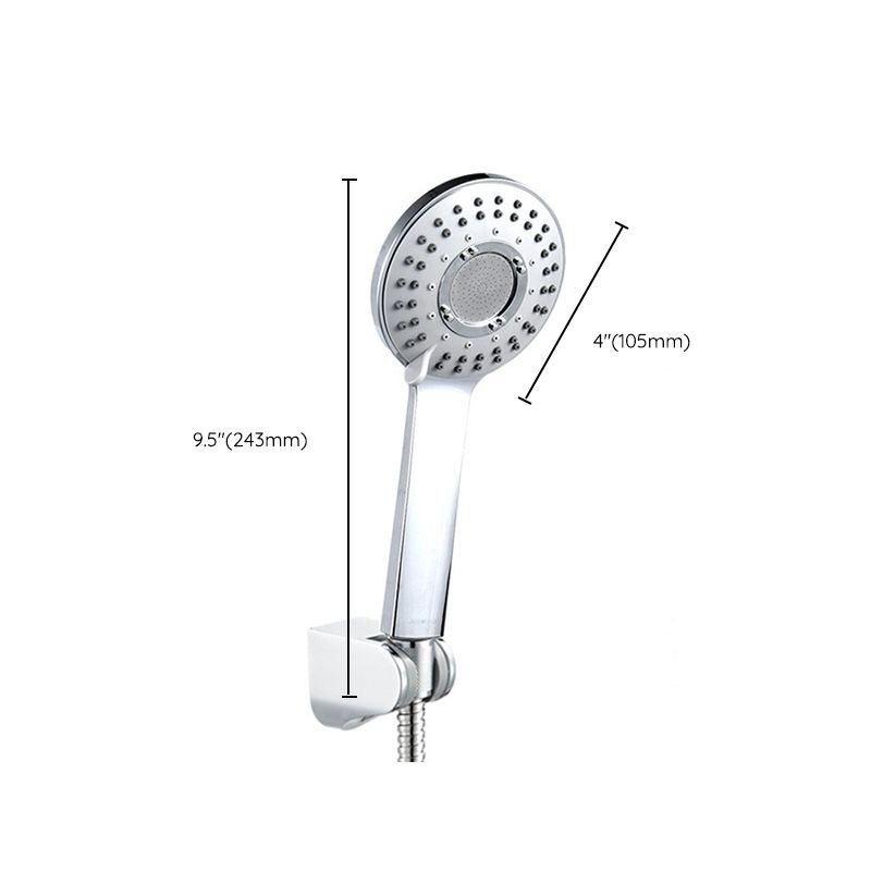 Modern Style Round Handheld Shower Bathroom Metal Wall Mounted Hand Shower