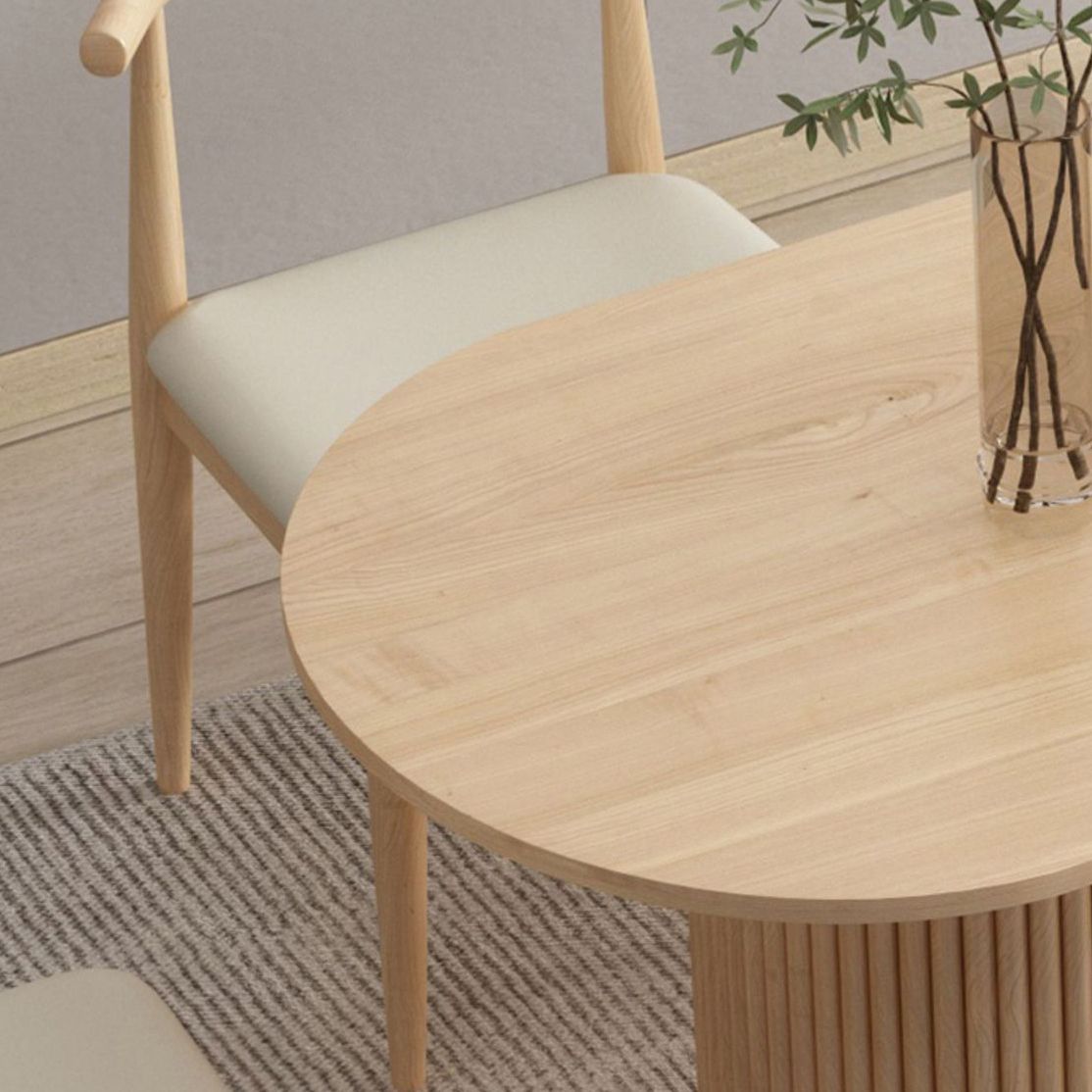 Contemporary Solid Wood Dining Table Set 1/5/7 Pieces Home Dining Room Set