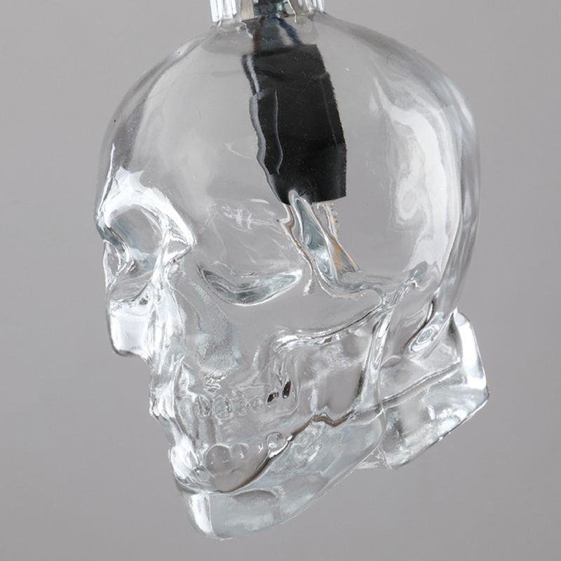 Lampada sospesa nera in vetro in stile creativo industriale Luce a sospensione geometrica per sala da pranzo