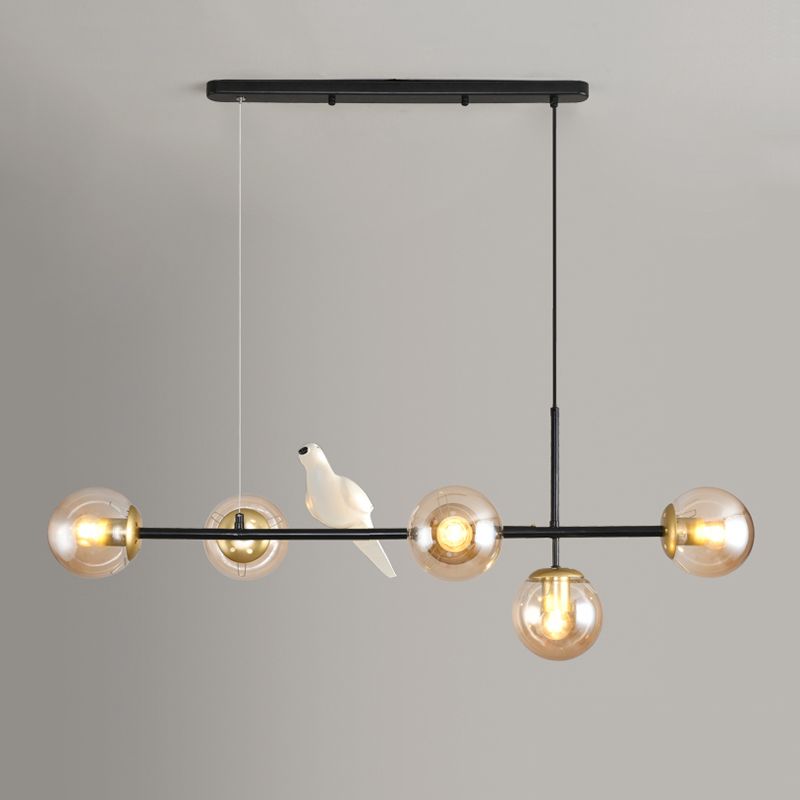 Modern Minimalist Island Light Glass Hanging Light for Dining Room