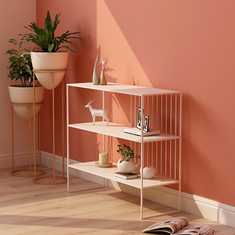 Urban Metal Shelf Bookcase Double Shelving Open Back Book Shelf