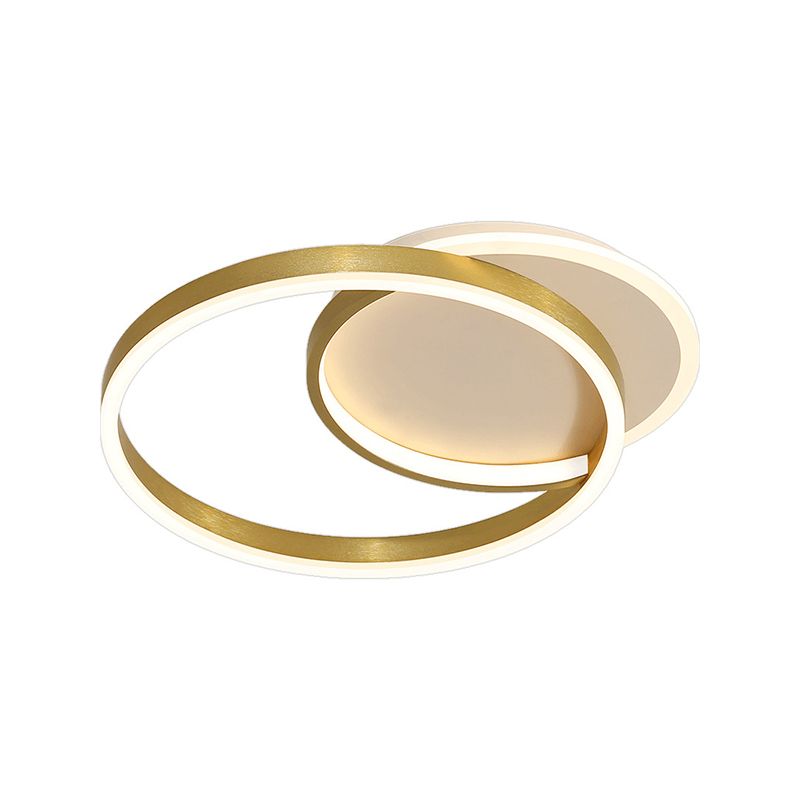 Circle Ceiling Light Fixture Minimalist LED Aluminum Ceiling Mounted Light