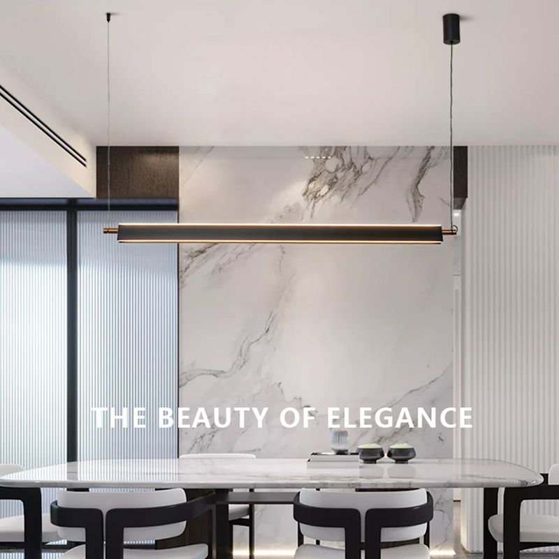 LED Linear Pendant Chandelier Contemporary Pendant Lighting for Living Room
