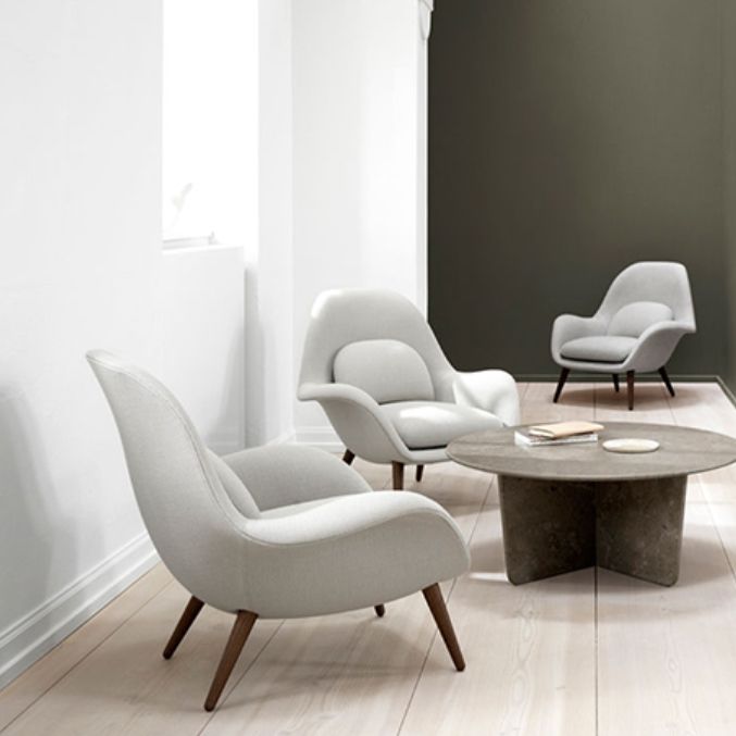 Modern Style Dining Chair Linen Parsons Arm Chair for Living Room