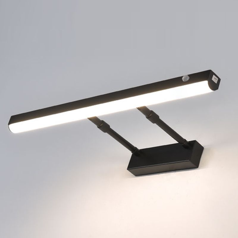 Minimalist Style LED Wall Mounted Vanity Light Metal Simple Bathroom Vanity Sconce Acrylic Shade
