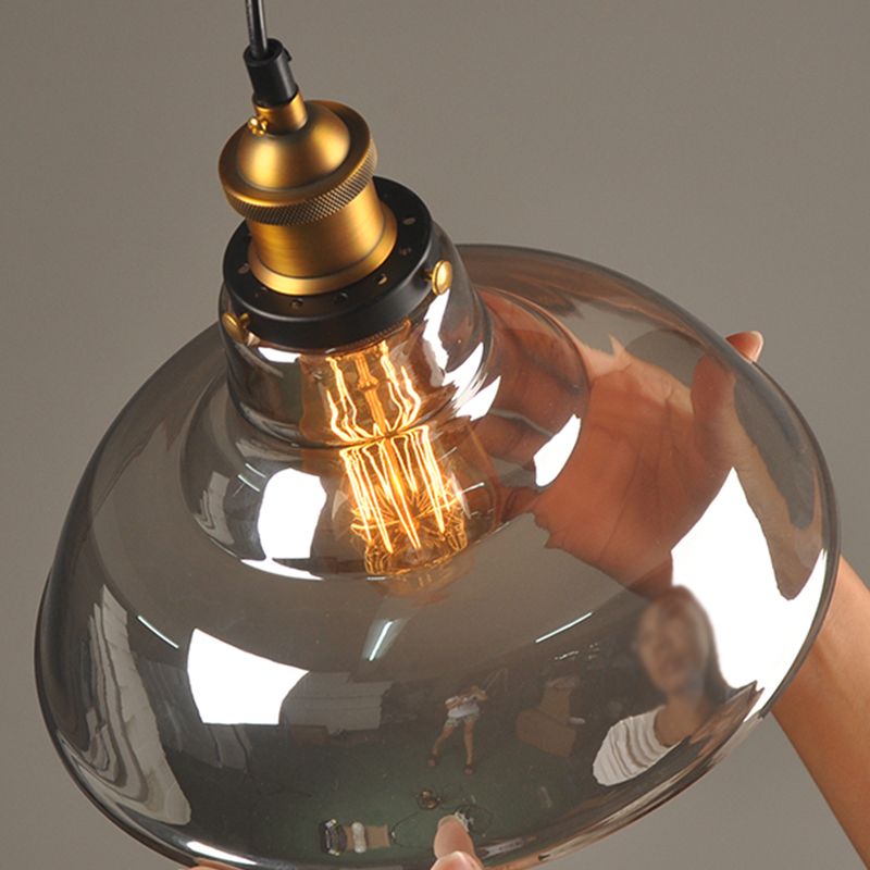 Lámpara colgante geométrica de una sola bomba