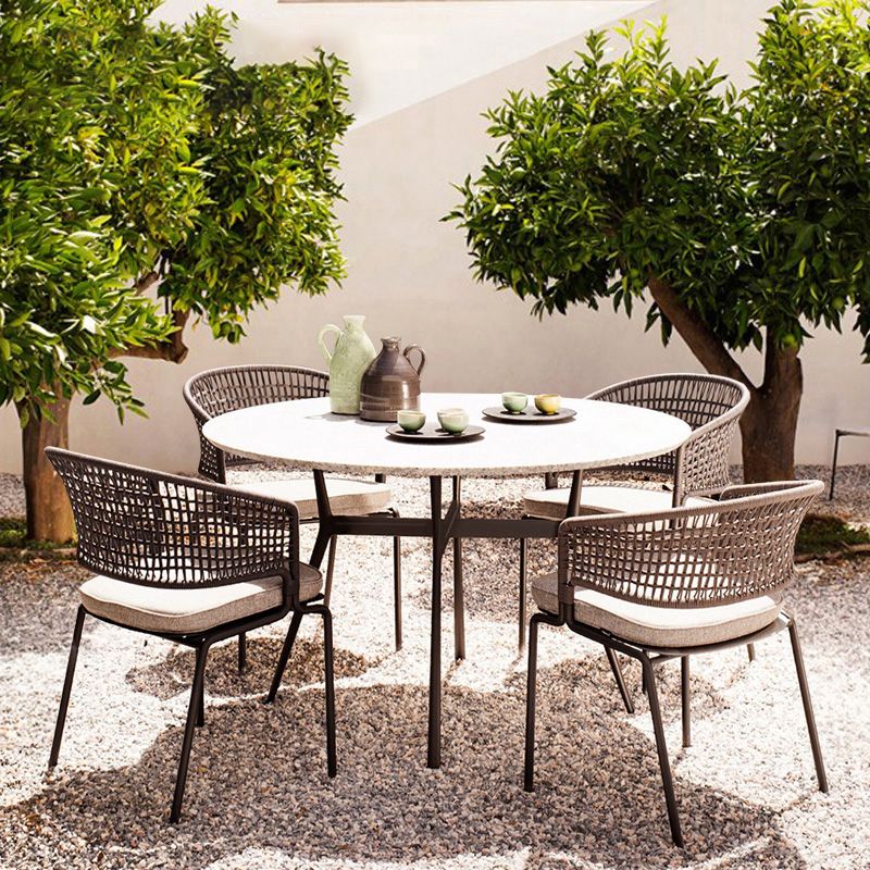 Contemporary Style 1/5/7/10 Pcs Dining Set Stoner Dining Table Set