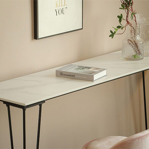 Rectangle Bar Table Industrial Stone Bar Wine Table with 4 Legs