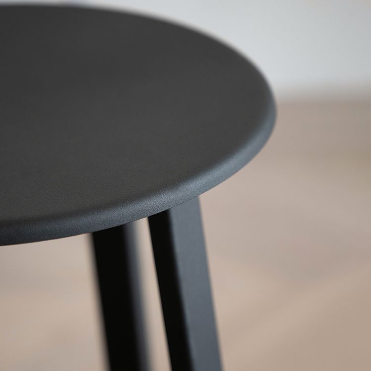 Contemporary Metal Legs Bar Stools Indoor Backless Bar Stool