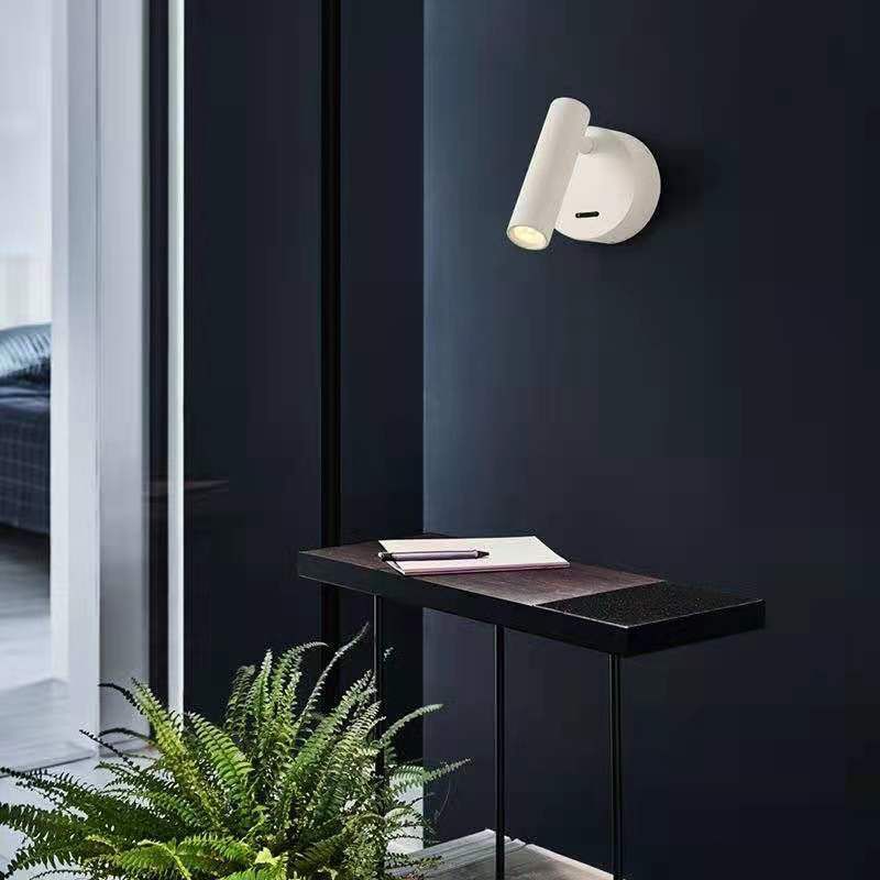 Modern Cylinder Wall Mounted Lighting Aluminum 1 Light Wall Lamp