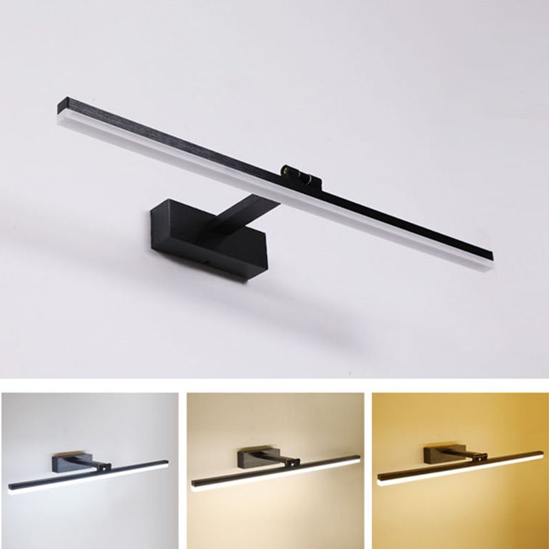 Modernist Single-Bulb Copper Mirror Front Light LED Metallic Wall Mounted Light for Bathroom