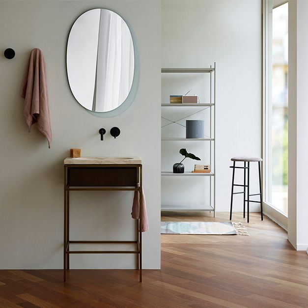 Contemporary Round Bar Stool Wooden Counter Bar Stool with Metal Legs