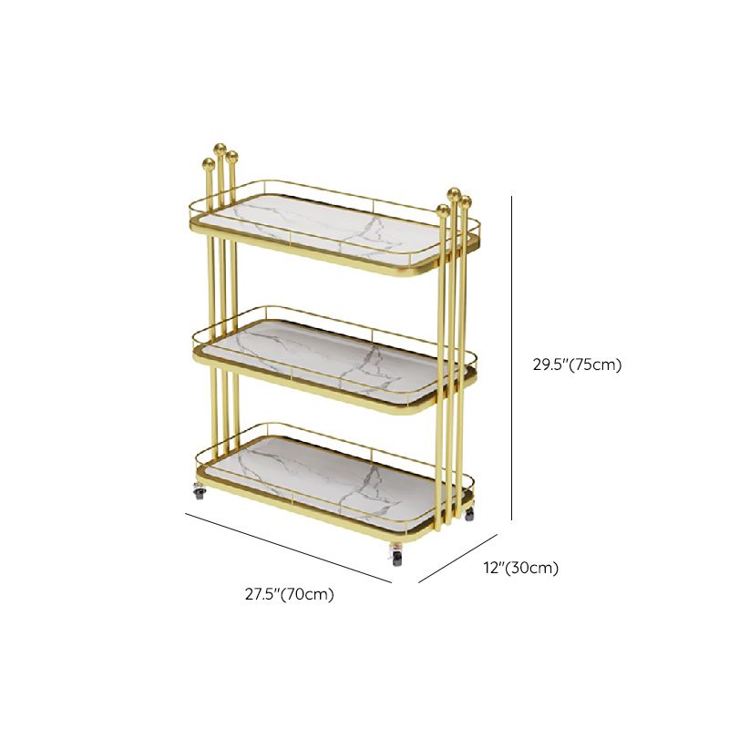 Dining Room Rolling Prep Table Stone Open Storage Prep Table