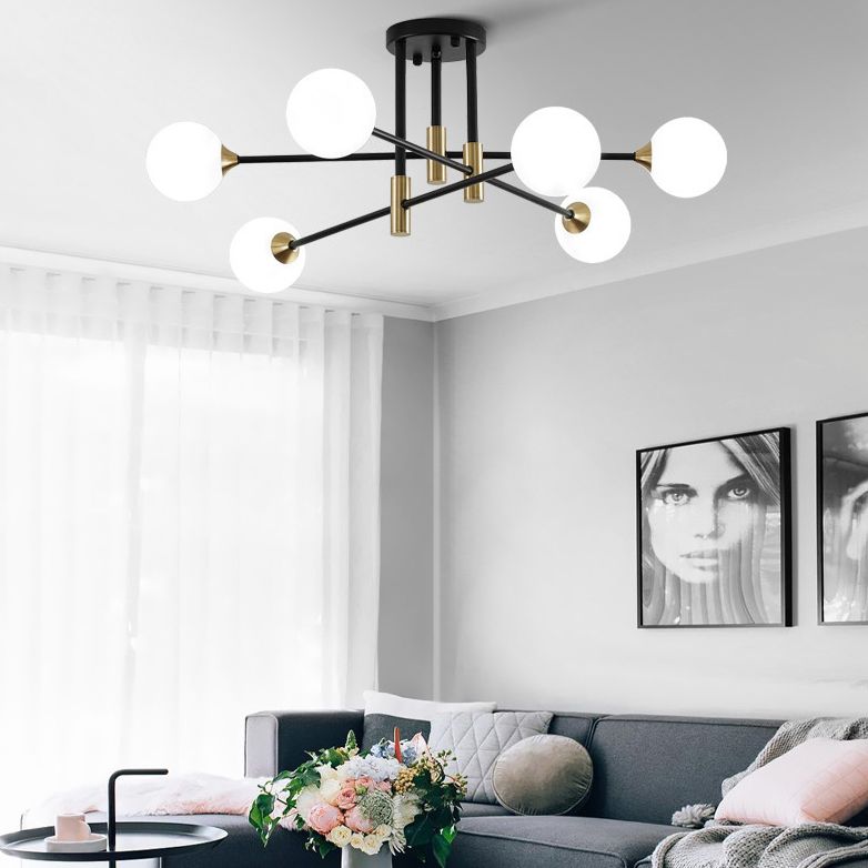 Sfere Light Semi Filfture Light Semi Minimalist Style Semi Flush Mount Affermazione Luce