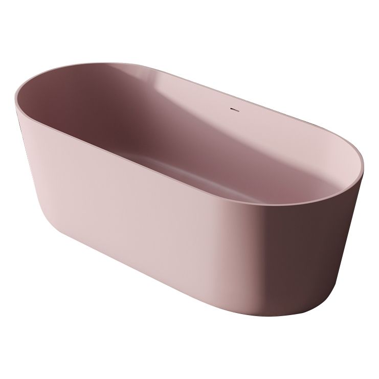 Freestanding Soaking Bathtub Oval Antique Finish Modern Bath Tub