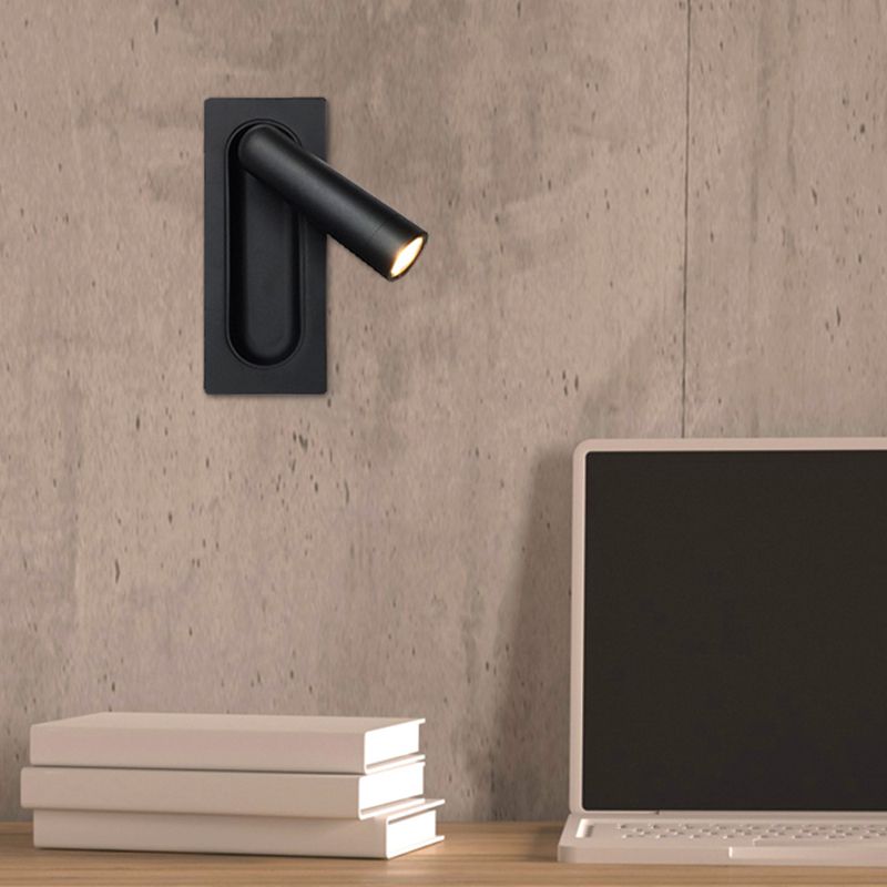 Metallzylinderwand montierte Lampen zeitgenössische 1 leichte Wandmontage -Lesellichter