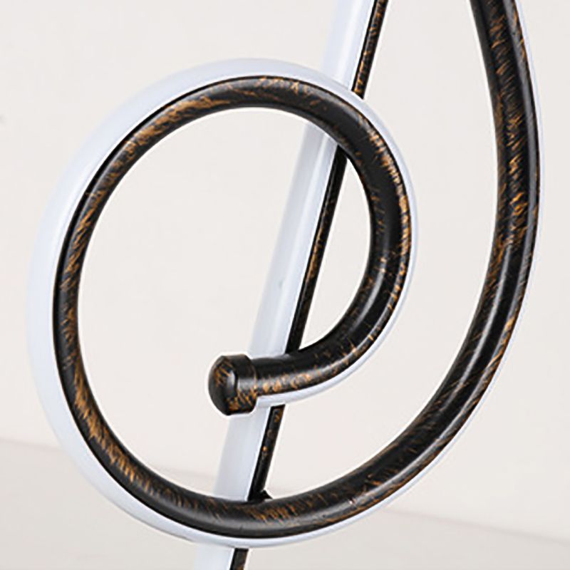 1 lampada da comodino lineare leggero lampade in metallo metallico contemporaneo in nero