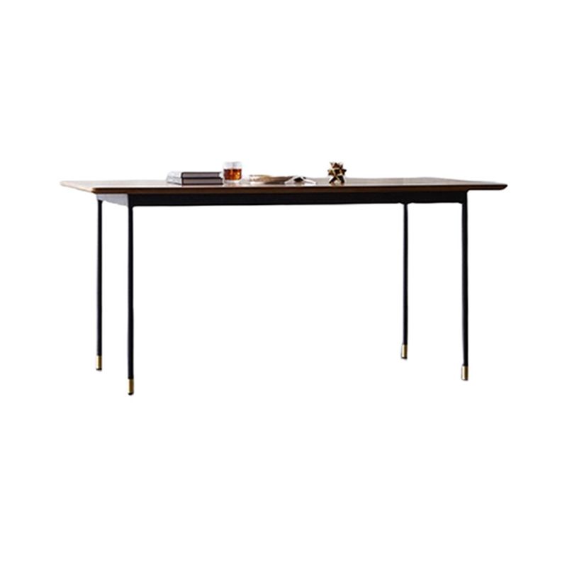 Industrial Dining Table Set 1/5/7 Pcs Solid Wood Top Table with Upholstered Chairs