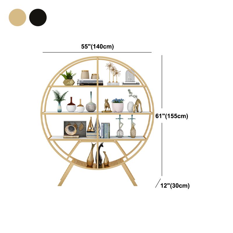 Libreria etagere aperta contemporanea telaio in metallo verticale scaffale in legno scaffale