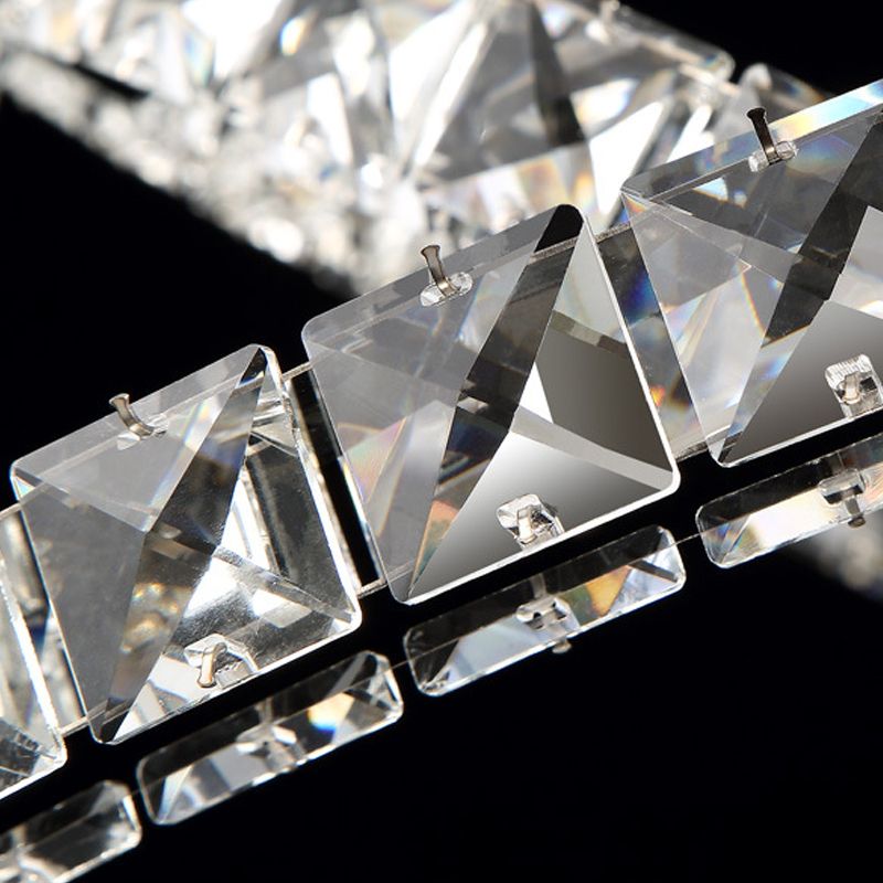 Contemporary Pendant Lights Note Shape Island Lights Crystal 3 Light for Kitchen Island