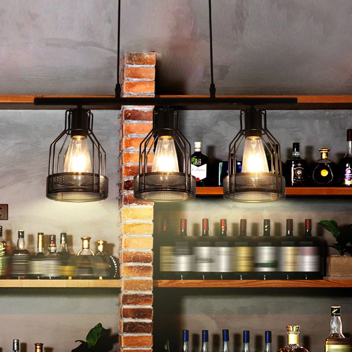 Metal Island Pendant Industrial Style Island Light Fixtures for Dining Room