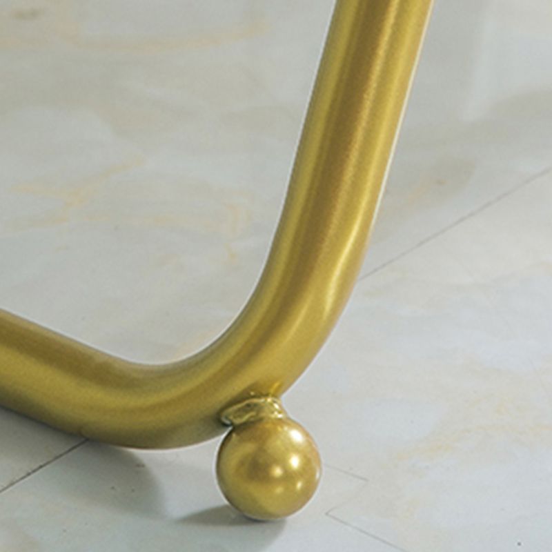 Glam Antique Finish Bookcase Metal Standard Bookshelf with Rectangular Shelves