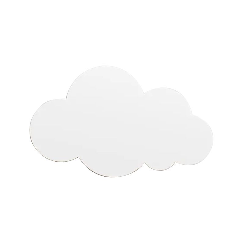 Plastic Cloud Slim Wall SCONCE MODERNO MODERNO STYLE PERCHIO MOLTO LED in bianco per la camera da letto per bambini