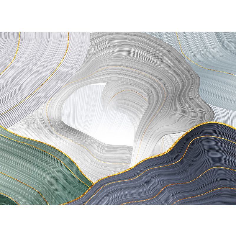 Casual Abstract Printed Rug Multi Color Polyster Area Carpet Non-Slip Backing Pet Friendly Indoor Rug for Living Room