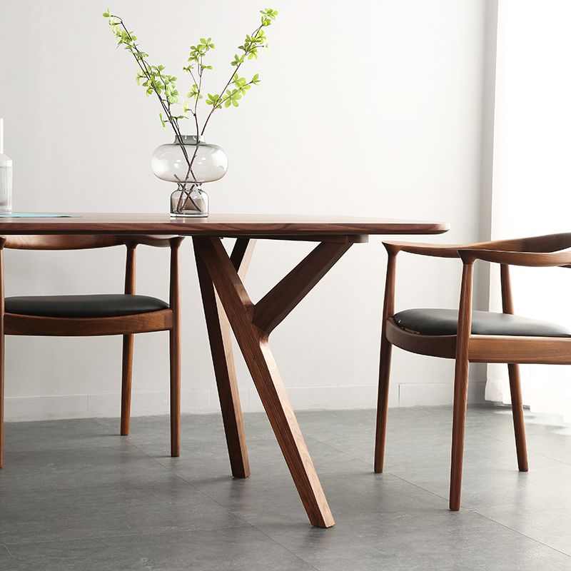 1/2/5/7 Pcs Ash Wood Modern Dining Room Set with Rectangle Table Dining Set