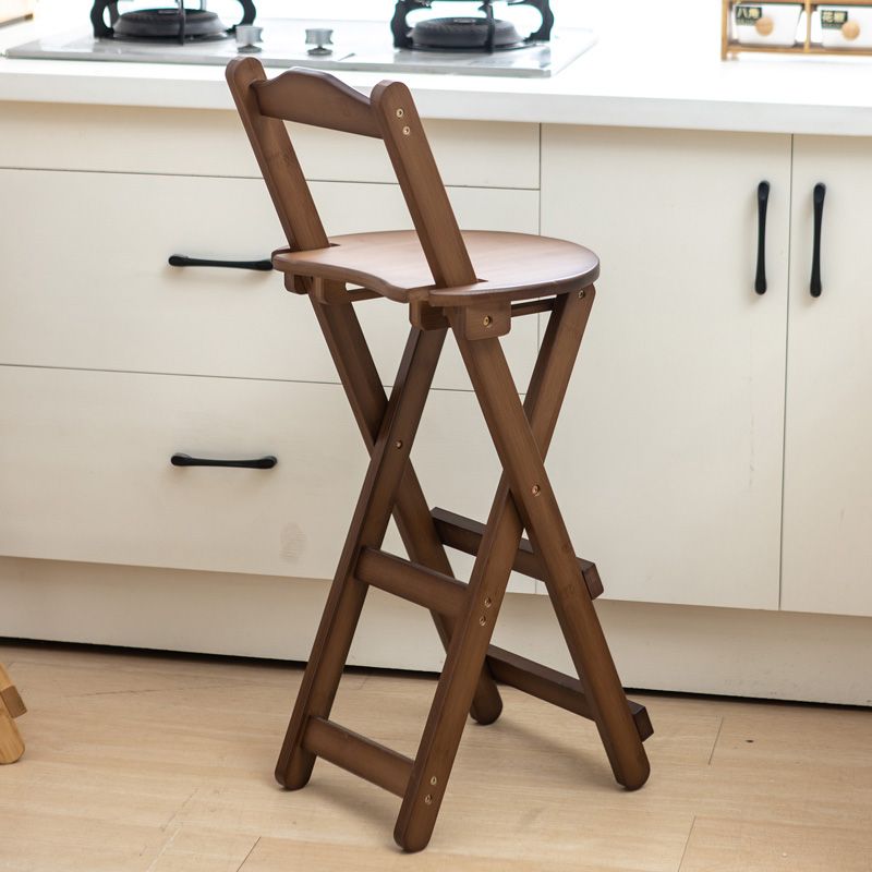 Contemporary Solid Wood Folding Barstools Folding Kitchen Bar Stool