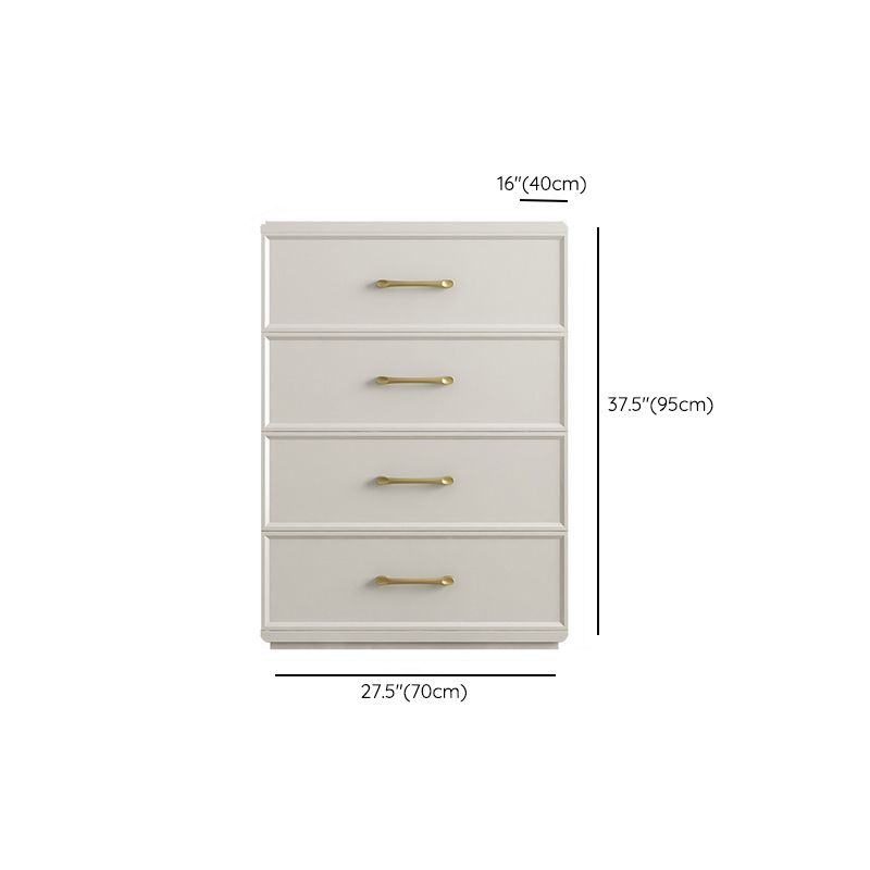 Contemporary Glam Storage Chest Birch Vertical Storage Chest Dresser for Bedroom