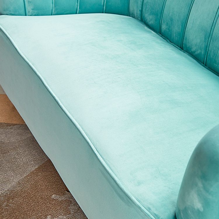 Modern 31.49" H Sewn Pillow Back Slope Arm Sofa for Apartment